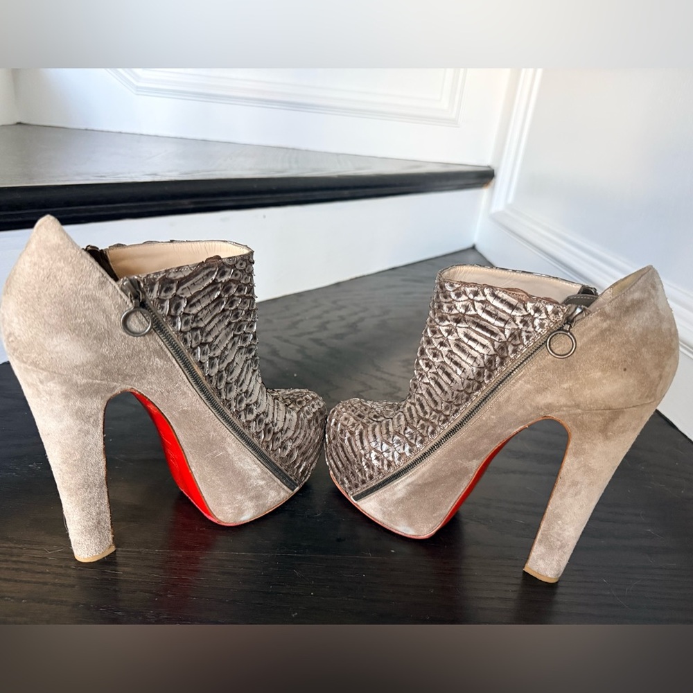 Christian Louboutin Python Proposte / Veau Ankle … - image 4
